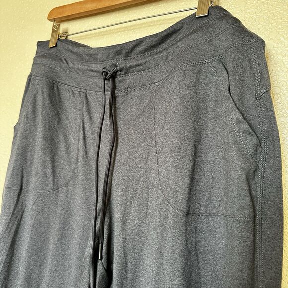 Lole Dark Grey Women’s Jogger Athletic Pants Leggings Drawstring Waist XL - Picture 4 of 5